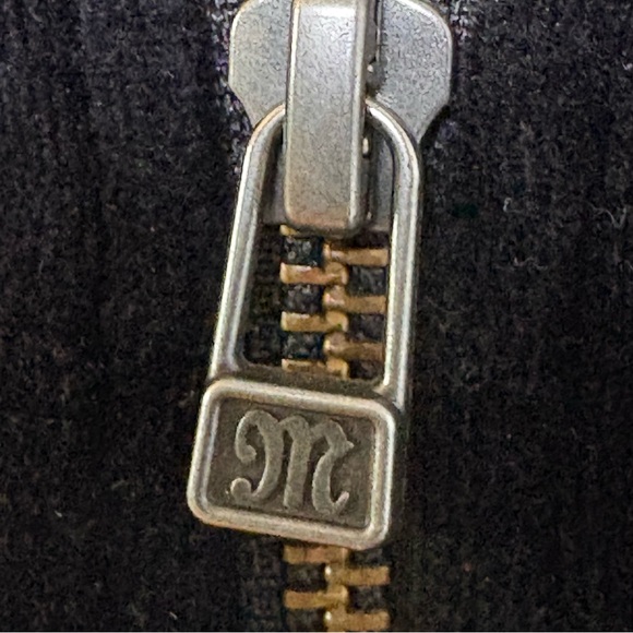 MISS ME Y2K Velvet Velour Track Suit Zip Jacket Rhinestones Bling Flwur-de-Lis S - Picture 13 of 16